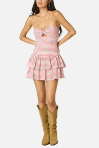 Scarlett Keyhole Romper Dress