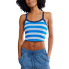 FP Movement All Clear Striped Cami in Light Cobalt Combo