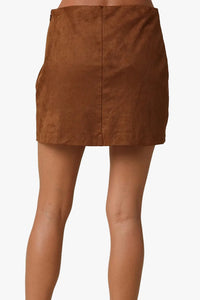 Sana Faux Suede Mini Skirt