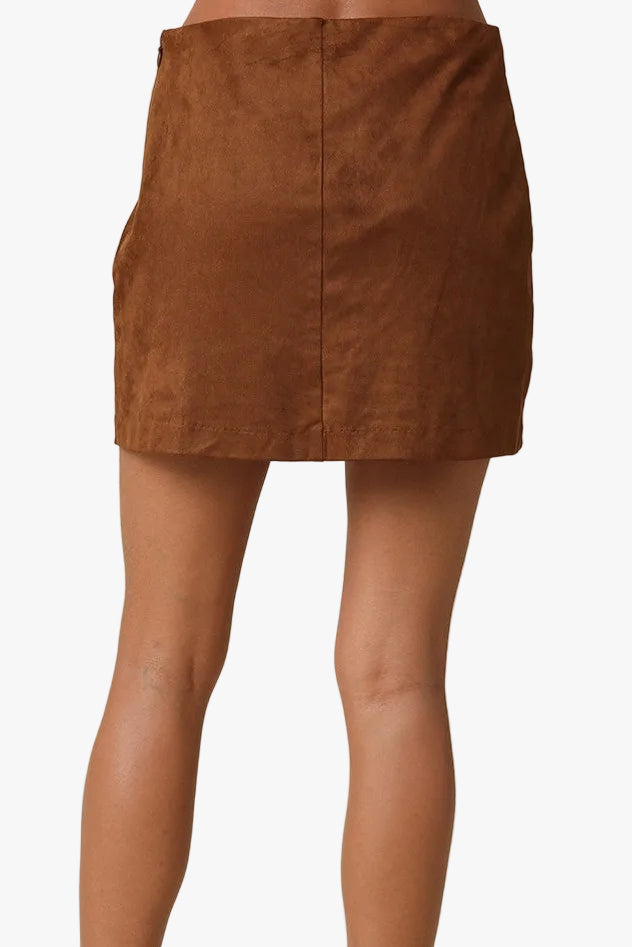 Sana Faux Suede Mini Skirt