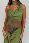 Layla Scarfed Floral Maxi Dress