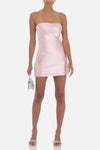 Stratton Satin Pearl Mini Dress