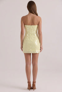 Mina Strapless Sequin Mini Dress