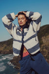 FP Movement Hit The Slopes Printed Fleece Jacket in Rugby Stripes