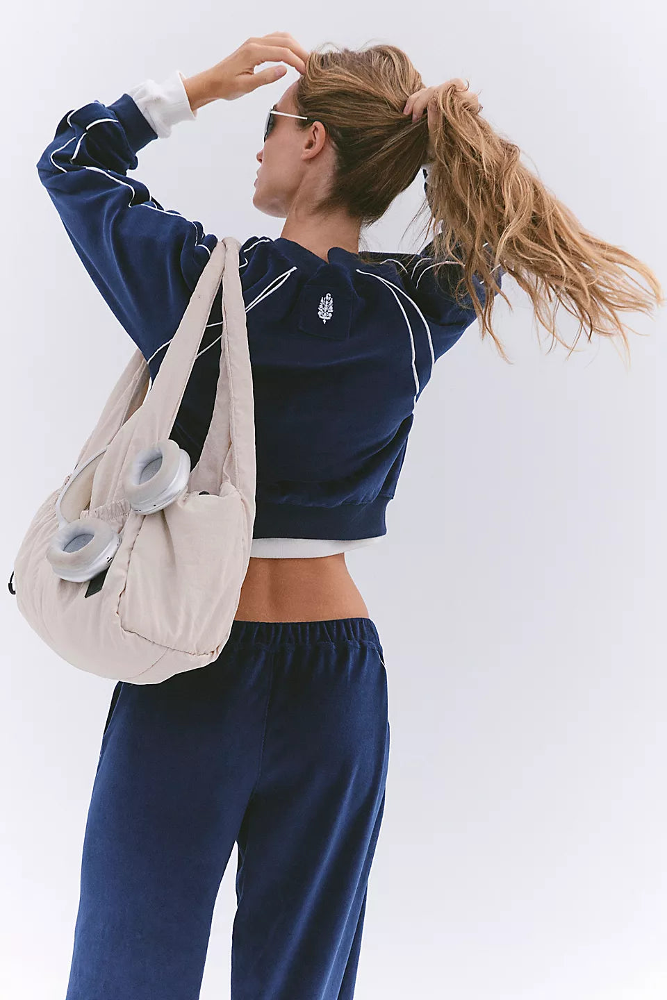 FP Movement Chalet All Day Velour Layer in Midnight Navy