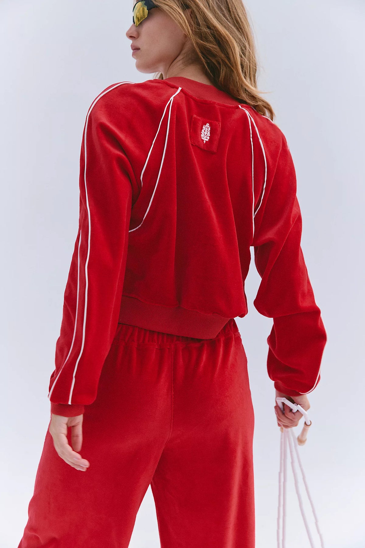 FP Movement Chalet All Day Velour Layer in Candy Apple Combo