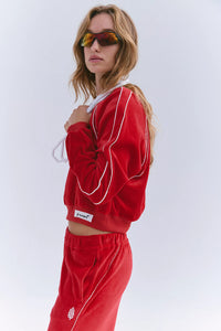 FP Movement Chalet All Day Velour Layer in Candy Apple Combo