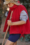 FP Movement Scout It Out Fleece Vest in Cranberry