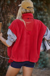 FP Movement Scout It Out Fleece Vest in Cranberry