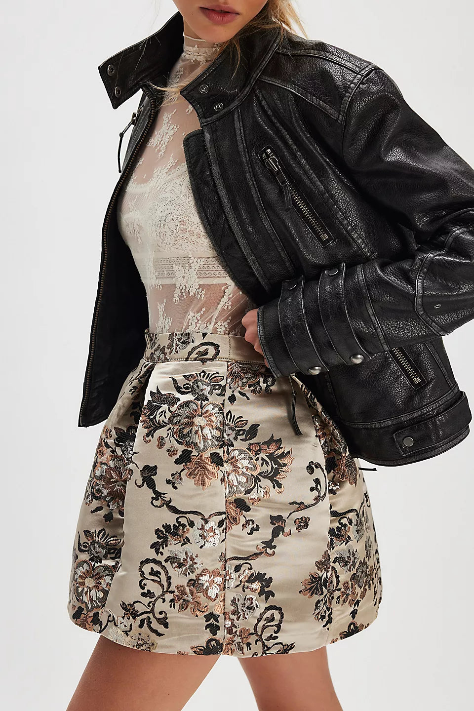 Free People Benjamine Mini Skirt