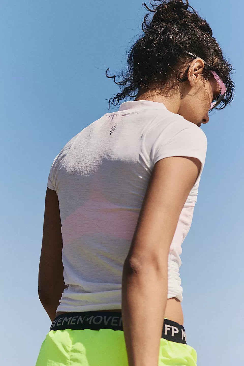 FP Movement Tempo Ruched UV Protection Tee in White