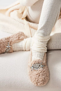 Free People Slumber Party Loafer Slippers in Parchment