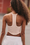 FP Movement All Clear V Neck Jacquard Cami in Ballet Slipper Holiday