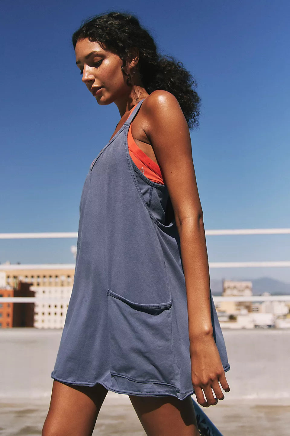 FP Movement Hot Shot Mini Dress in Blue Indigo – Square-dclothing