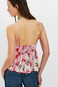 Free People Tillie Top in Pink Combo