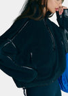 FP Movement Mountain High Shine Half Zip Fleece in Black Combo