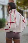 FP Movement Mountain High Half Zip Fleece in Ballet Slipper Combo