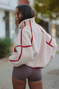 FP Movement Mountain High Half Zip Fleece in Ballet Slipper Combo