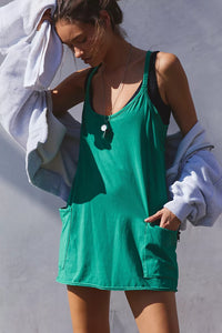 FP Movement Hot Shot Mini Dress in Green Glow