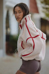 FP Movement Mountain High Half Zip Fleece in Ballet Slipper Combo