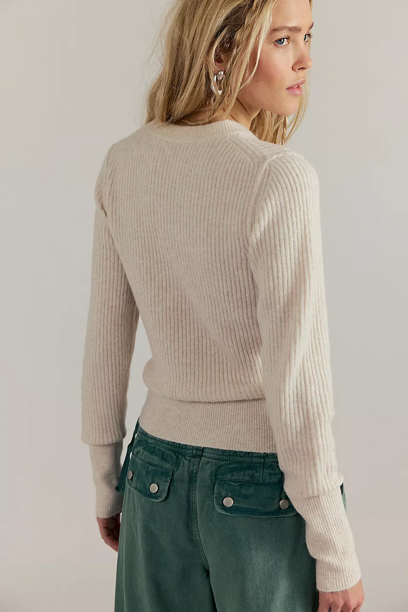 Free People Ever After Knit Pullover Sweater