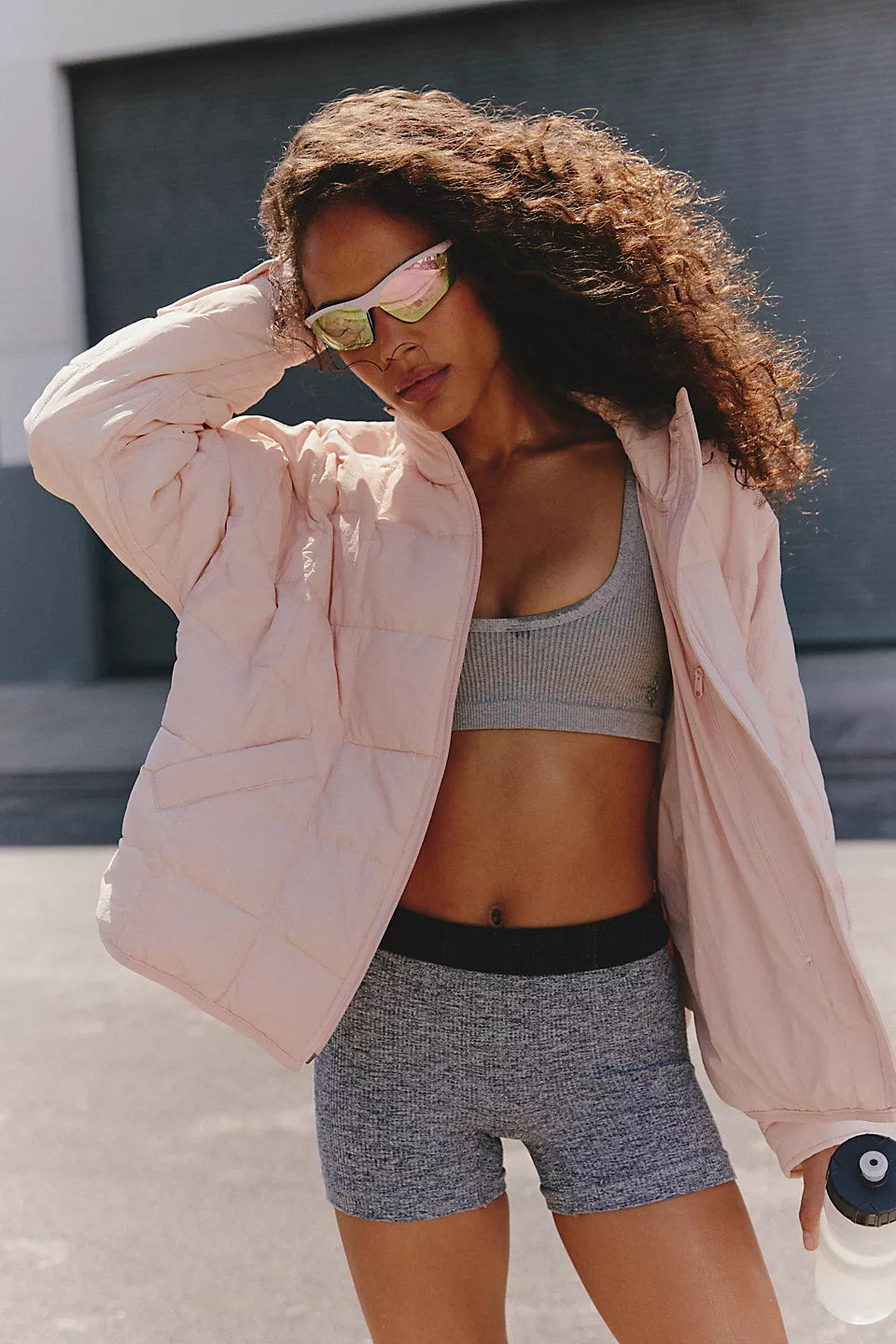 FP Movement Pippa Packable Puffer Jacket in Ballet Slipper