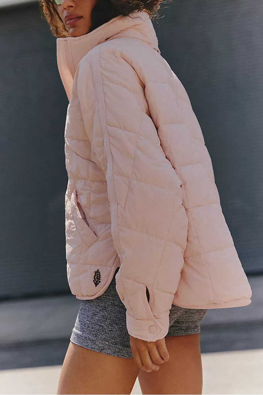 FP Movement Pippa Packable Puffer Jacket in Ballet Slipper