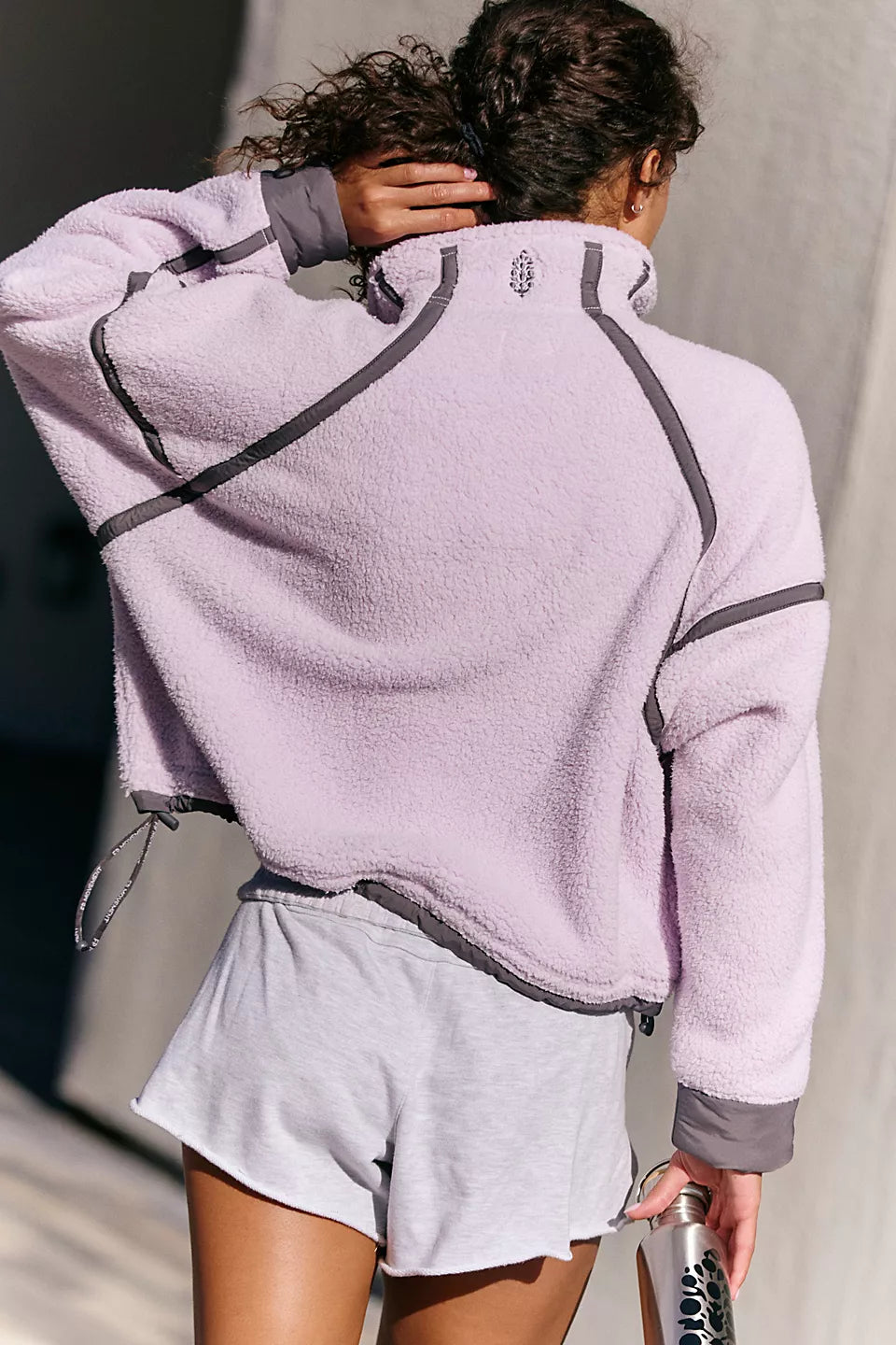 FP Movement Mountain High Half-Zip Fleece In Lilac W Vintage Black