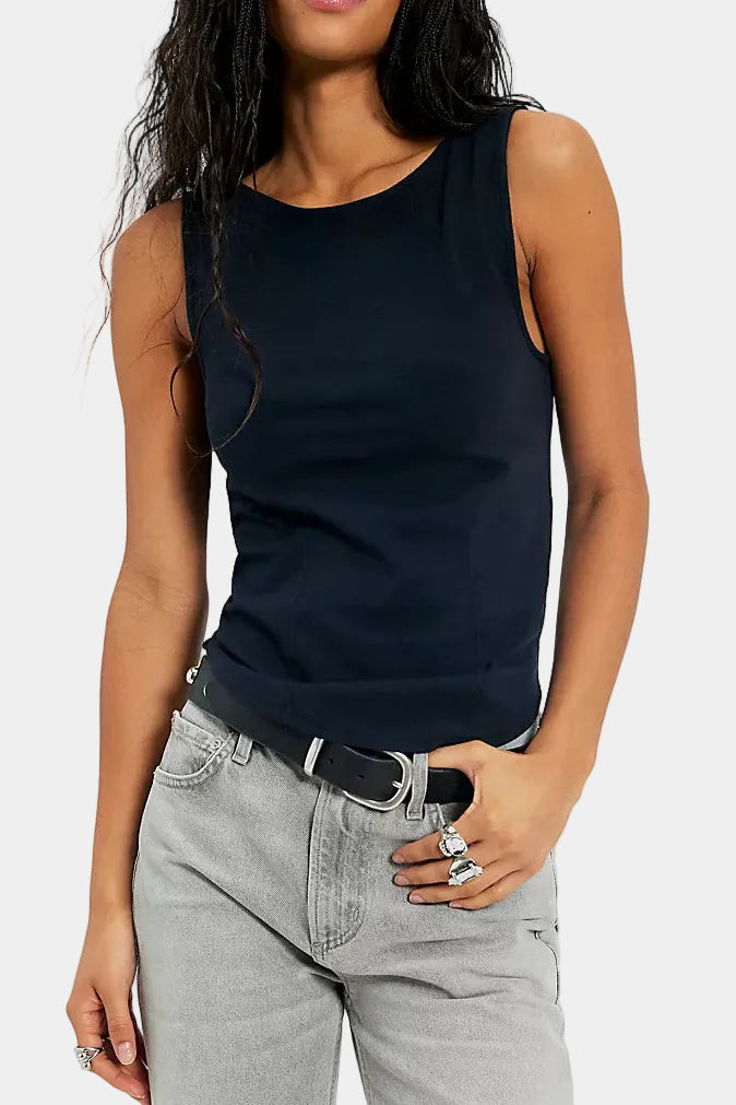 Free People Iconic Tank in Black