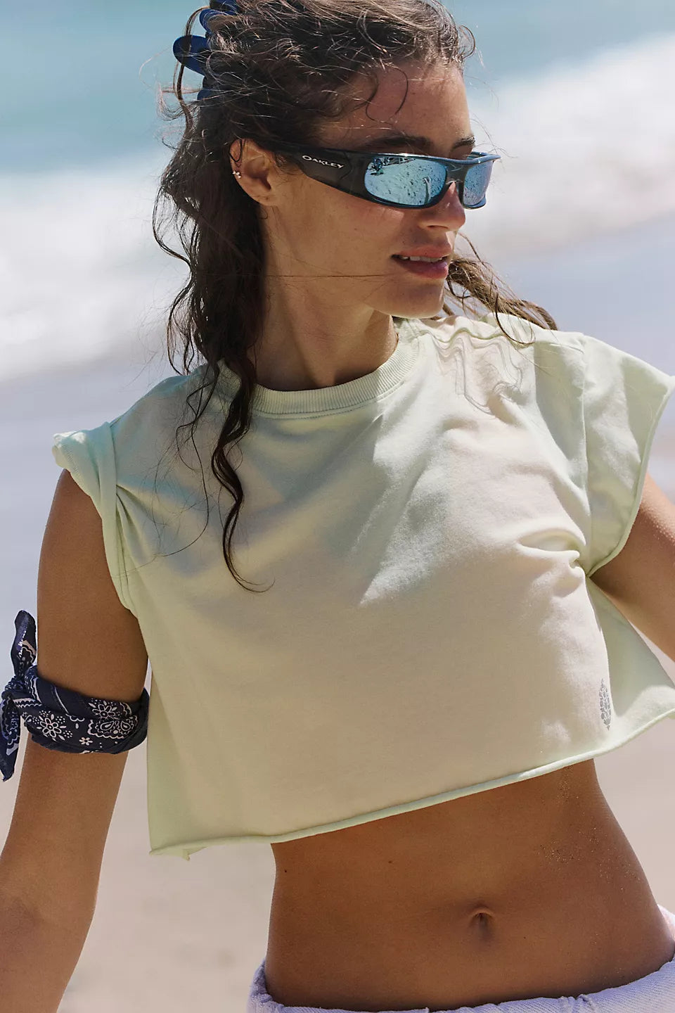 FP Movement Hot Shot Cropped Tee in Vapor Lime