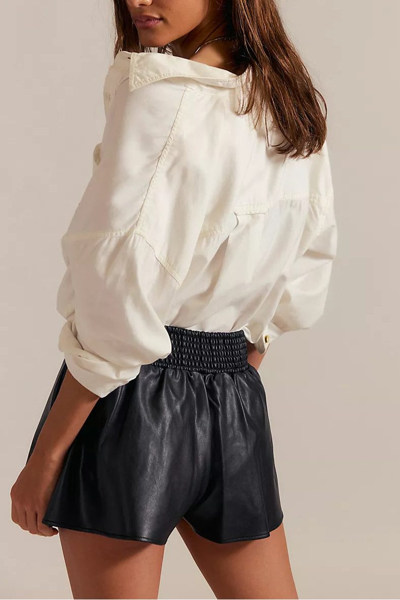 Free People Paradise Found Vegan Mini Skort
