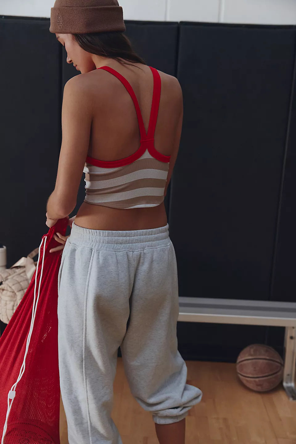 FP Movement All Clear Striped Cami in White Combo