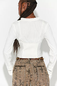 Free People Frankie Corset Long Sleeve Top