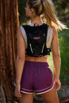 FP Movement Varsity Blues Shorts in Deep Mulberry
