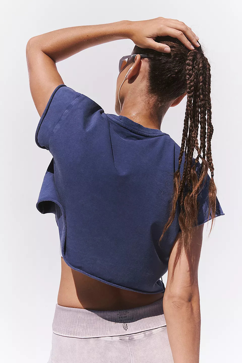 FP Movement Hot Shot Cropped Tee in True Navy