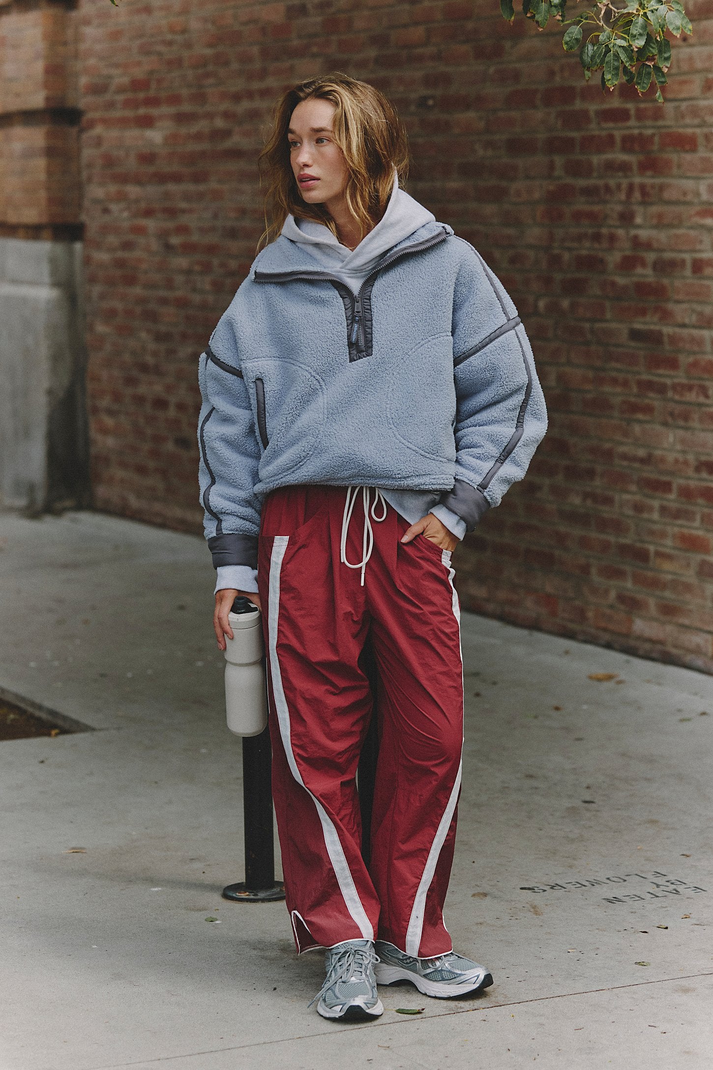 FP Movement Mountain High Half-Zip Fleece in Steel Combo
