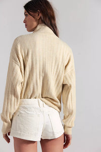 Free People Cali Cuffed Shorts in Soft White