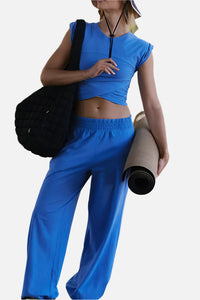 FP Movement Hot Shot Crossover Set in Denim Blue