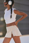 FP Movement Hot Shot Mini Skort in Cappuccino