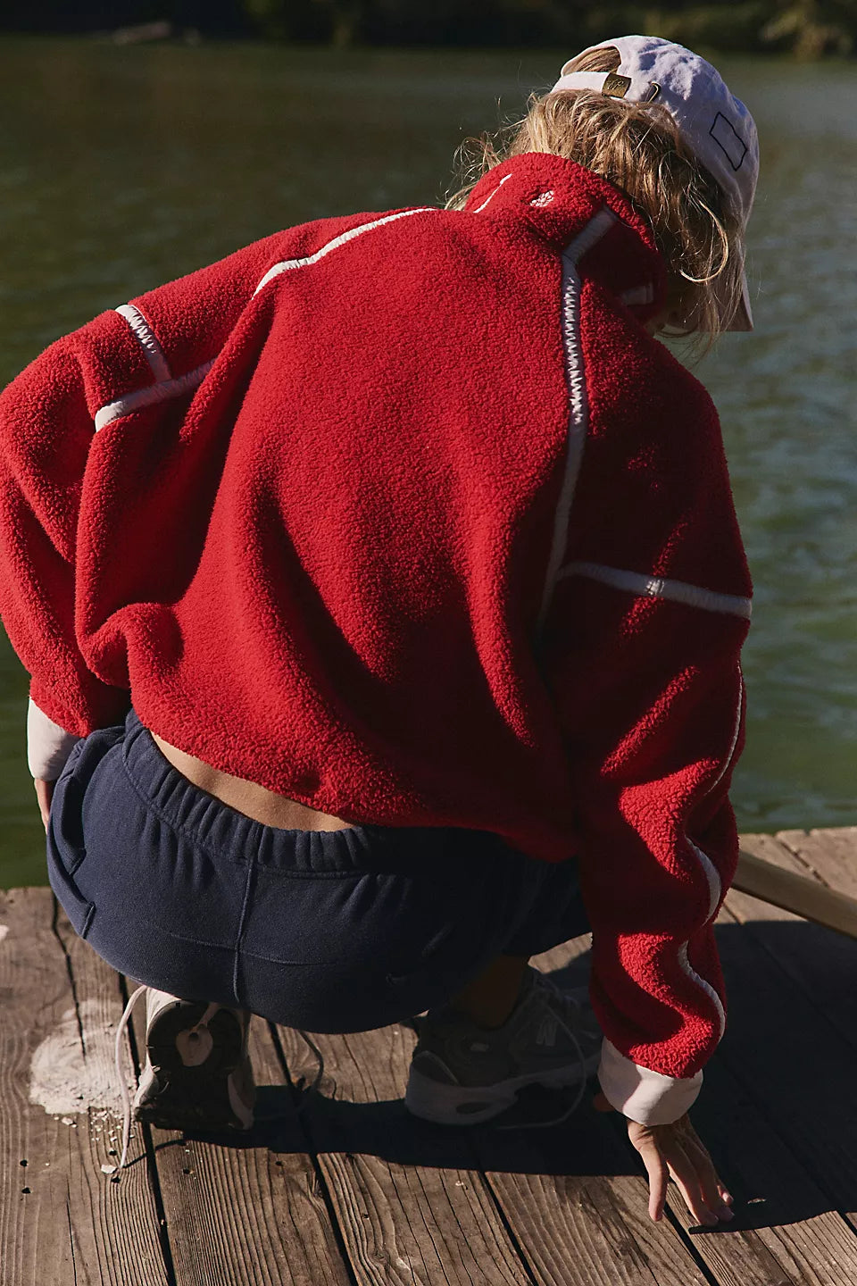 FP Movement Mountain High Half-Zip Fleece in Winterberry Combo