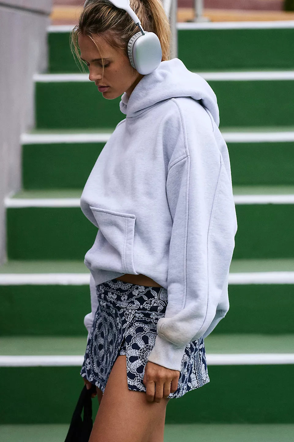 FP Movement Hot Shot Printed Mini Skort in Bandana Navy Combo