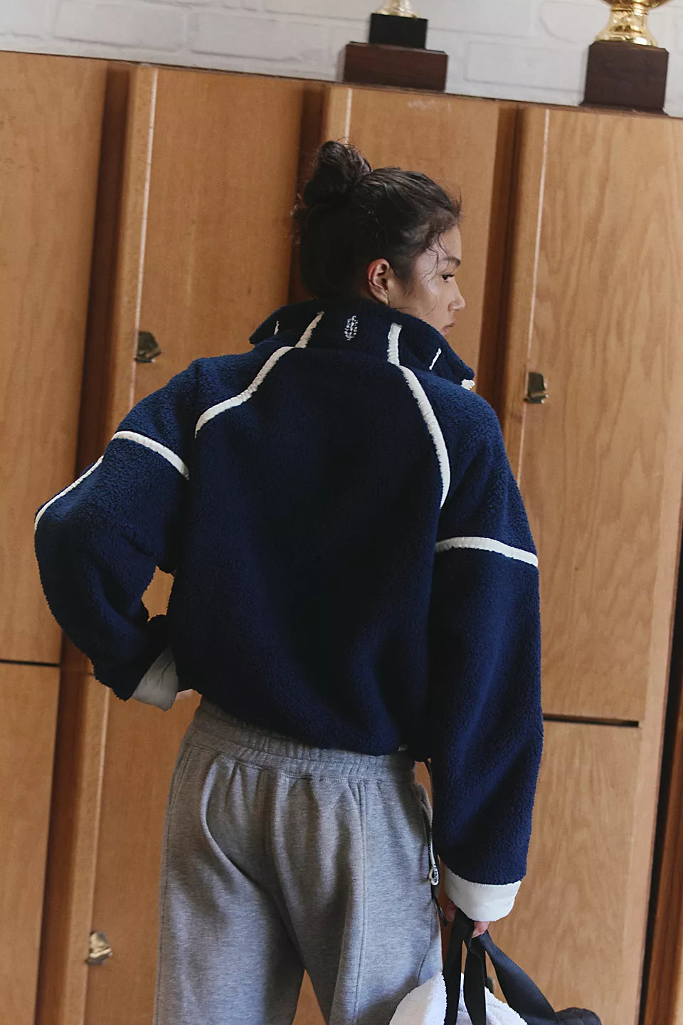 FP Movement Mountain High Half-Zip Fleece in Navy Combo