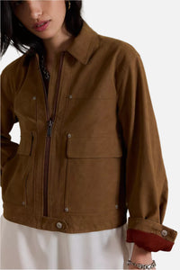 Free People Blair Vegan Suede Jacket