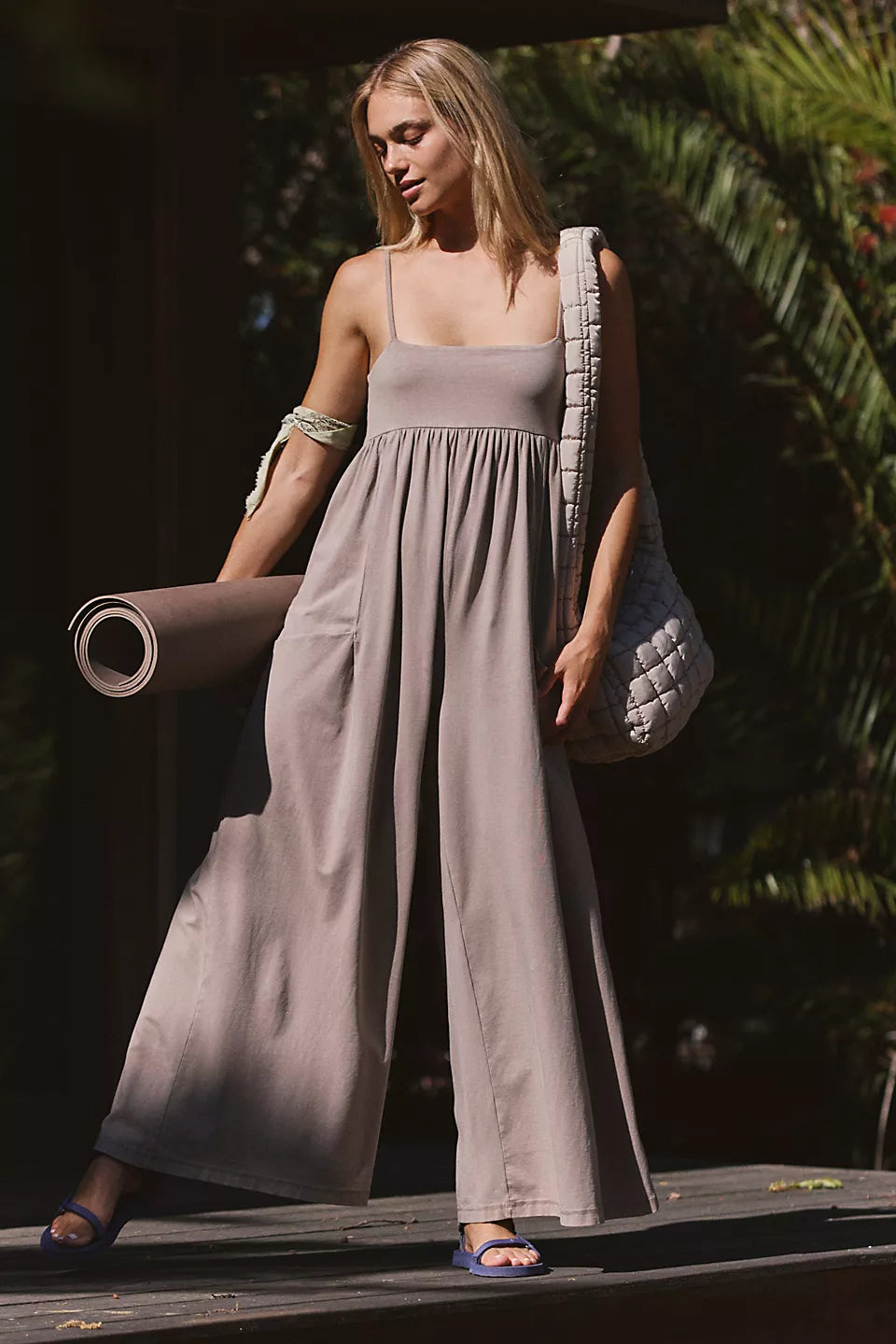 FP Movement Hot Shot Strappy Onesie in Hickory