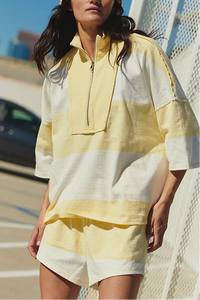 FP Movement Retro Rugby Set in Sunlit Yellow Combo