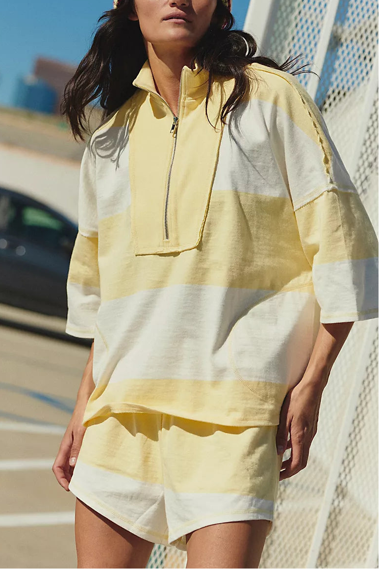 FP Movement Retro Rugby Set in Sunlit Yellow Combo