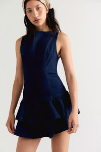 Free People Slow Burn Denim Mini Dress