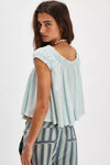 Free People Dahlia Tee in Skyride