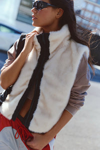 FP Movement Afterglow Fur Vest in Ivory