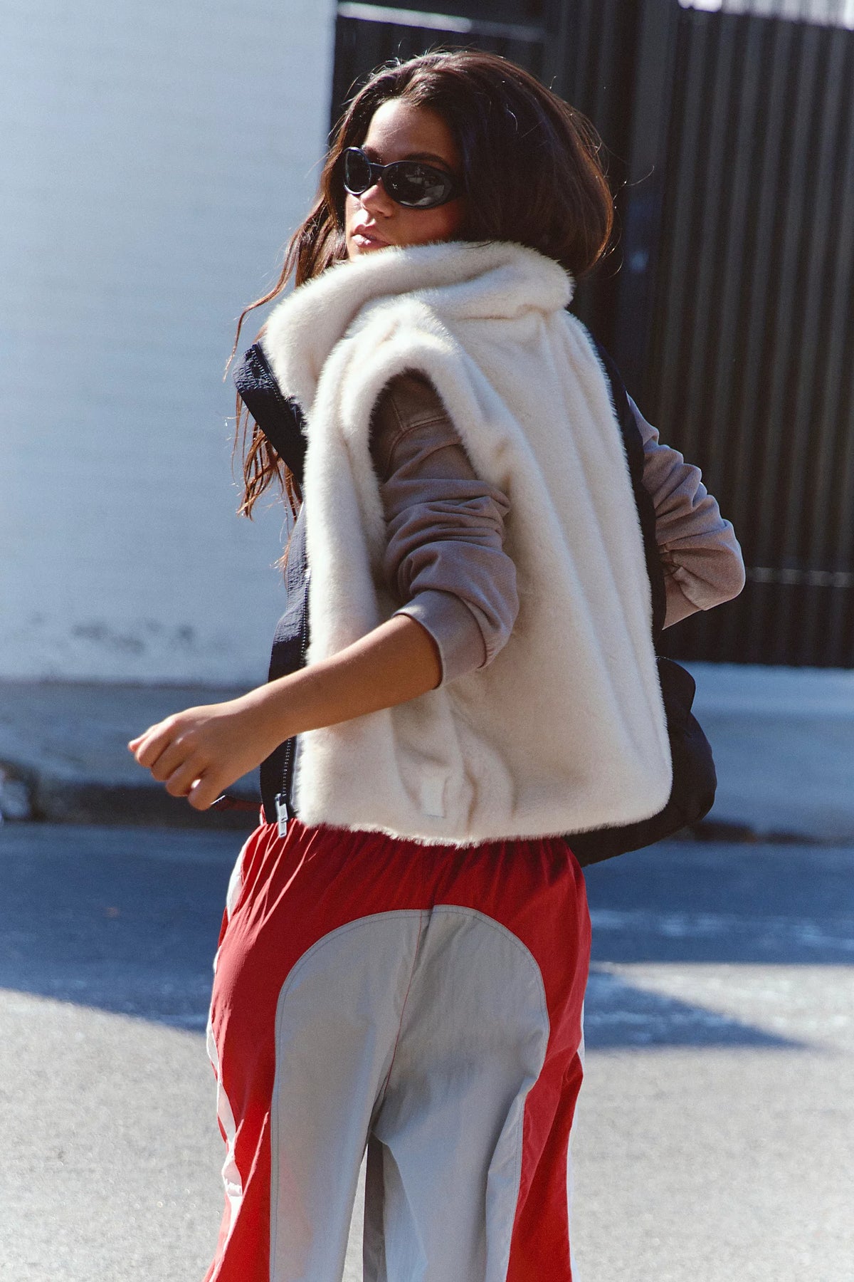 FP Movement Afterglow Fur Vest in Ivory